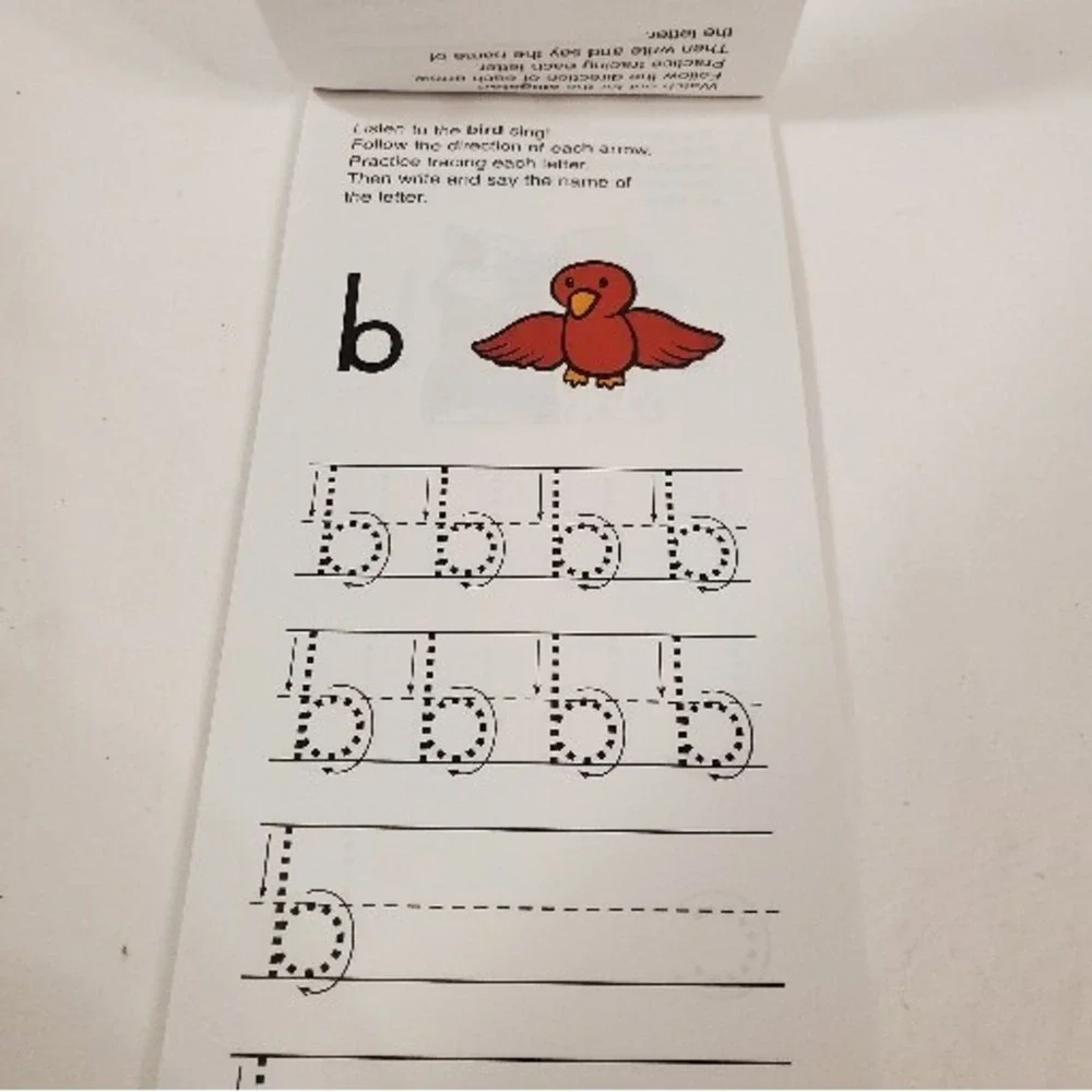 Vintage 1998 Fisher Price Preschool Practice Book Printing Letters Workbook